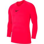 Dětská trička s dlouhým rukávem Nike Park v červené barvě z polyesteru ve slevě 