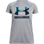 Dětská sportovní trička Under Armour Big Logo v šedé barvě z polyesteru ve velikosti 12 let 