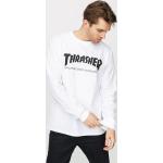 Pánská  Skate trička Thrasher v bílé barvě v skater stylu ve slevě 