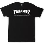 Pánská  Trička Thrasher v černé barvě z bavlny ve velikosti S ve slevě 