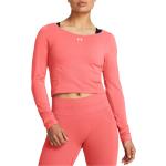Dámská  Fitness trička Under Armour v růžové barvě z nylonu ve velikosti M s dlouhým rukávem  strečová  