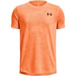 Dětská trička s krátkým rukávem Under Armour Tech v oranžové barvě ve slevě 