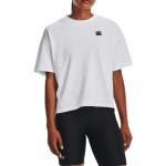 Dámská  Fitness trička Under Armour v bílé barvě ve velikosti XXL s krátkým rukávem ve slevě plus size 