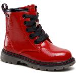 Dámské Vysoké trekové boty Tom Tailor v červené barvě z koženky ve velikosti 32 veganské ve slevě na zimu 