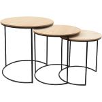 Odkládací stolky v šedé barvě v minimalistickém stylu z MDF kulaté 