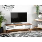 TV stolek barva bílá/ tmavé dřevo DETROIT