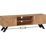 TV stolek Gee Cross - masivní akáciové dřevo | 140x30x45 cm