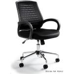 Kancelářské židle UNIQUE v šedé barvě v moderním stylu s loketní opěrkou 