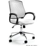 Kancelářské židle UNIQUE v šedé barvě v moderním stylu s loketní opěrkou 