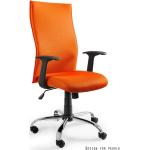 Kancelářské židle UNIQUE v šedé barvě z plastu 