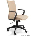 Kancelářské židle UNIQUE v béžové barvě v elegantním stylu z plastu 