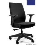 Kancelářské židle UNIQUE v modré barvě v minimalistickém stylu z plastu 