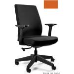Kancelářské židle UNIQUE v oranžové barvě v minimalistickém stylu z plastu 