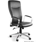 Kancelářské židle UNIQUE v černé barvě z polyuretanu čalouněné 