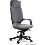 Kancelářské židle UNIQUE v tmavě šedivé barvě v moderním stylu z plastu čalouněné 