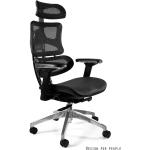 Kancelářské židle UNIQUE v černé barvě z plastu 