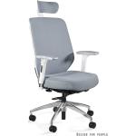 Kancelářské židle UNIQUE v šedé barvě v minimalistickém stylu 