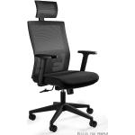 Kancelářské židle UNIQUE v černé barvě v elegantním stylu z plastu 