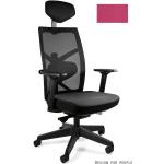 Kancelářské židle UNIQUE v růžové barvě v elegantním stylu z plastu 