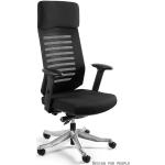 Kancelářské židle UNIQUE v černé barvě v elegantním stylu s nastavitelným opěradlem 