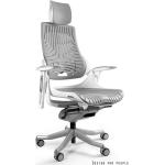 Kancelářské židle UNIQUE v bílé barvě z plastu 