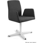 Kancelářské židle UNIQUE v šedé barvě v retro stylu 