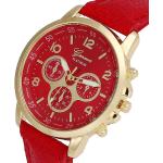 Pánské Náramkové hodinky v červené barvě v elegantním stylu 