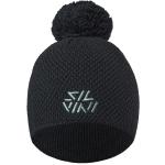 Pánské Zimní čepice Silvini v černé barvě v moderním stylu Merino 