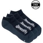 Pánské Kotníkové ponožky Meatfly v černé barvě z bavlny ve velikosti L vyrobené v Česku 
