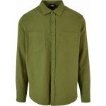 Pánské Flanelové košile Urban Classics v zelené barvě ve velikosti 3 XL plus size 
