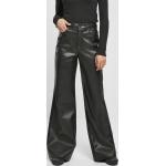 Dámské Kožené kalhoty Urban Classics v černé barvě v ležérním stylu z koženky ve velikosti Oversize s páskem 