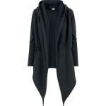Dámské Mikiny s kapucí Urban Classics v černé barvě ve streetwear stylu s kulatým výstřihem 
