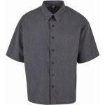 Džínové košile Urban Classics v šedé barvě v ležérním stylu z džínoviny ve velikosti 3 XL plus size 