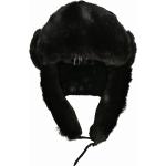 Zimní čepice Urban Classics v černé barvě v moderním stylu z umělé kožešiny ve velikosti Onesize 