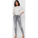 Dámské Slim Fit džíny ONLY v šedé barvě v moderním stylu z džínoviny 