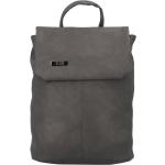 Větší měkký dámský moderní tmavě šedý batoh - Ellis Elizabeth JR šedá