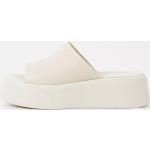 Dámské Kožené pantofle Vagabond v bílé barvě v minimalistickém stylu z kůže ve velikosti 38 ve slevě 