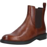 Dámské Kotníčkové boty na podpatku Vagabond Amina v koňakové barvě z hladké kůže ve velikosti 42 s výškou podpatku do 3 cm ve slevě 