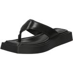 Dámské Sandály na podpatku Vagabond v černé barvě z hladké kůže ve velikosti 41 s výškou podpatku do 3 cm ve slevě na léto 