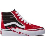 Chlapecké Skate boty Vans SK8-Hi v červené barvě v skater stylu z kůže ve velikosti 32 ve slevě 