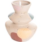Vázy v růžové barvě v rustikálním stylu z keramiky 
