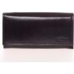 Dámské Kožené peněženky BELLUGIO v černé barvě v elegantním stylu z hovězí kůže 