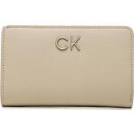 Dámské Designer Luxusní peněženky Calvin Klein v béžové barvě ve slevě 