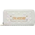 Dámské Designer Luxusní peněženky Moschino Love Moschino v bílé barvě ve slevě 
