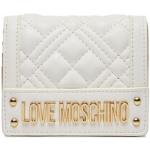 Dámské Designer Luxusní peněženky Moschino Love Moschino v bílé barvě ve slevě 