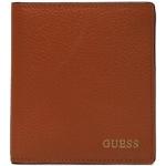 Pánské Luxusní peněženky Guess v hnědé barvě ve slevě 