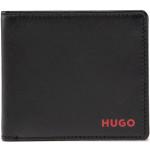 Pánské Kožené peněženky HUGO v černé barvě z kůže ve slevě 