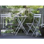 Zahradní sestavy Beliani v bílé barvě v contemporary stylu z ocele pro 2 osoby ve slevě 