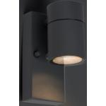 Nástěnná svítidla  Qazqa v tmavě šedivé barvě v elegantním stylu z nerezové oceli s čidlem ve slevě kompatibilní s GU10 