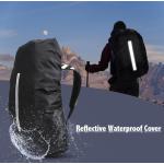 Pánské Outdoorové batohy Nepromokavé v černé barvě sportovní ze syntetiky s reflexními prvky o objemu 25 l 